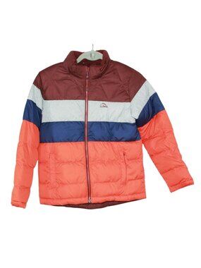 LL Bean Kids' Bean's Down Jacket Colorblock Snow Winter School Outdoor M 10-12